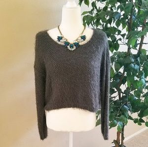 Fuzzy Cropped Sweater 🍂🍃